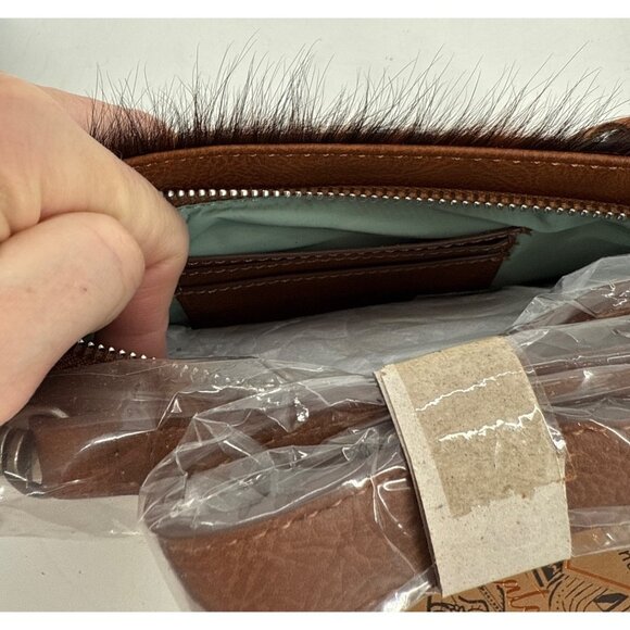 CATCHFLY STUDIO Hair on Hide Purse Shoulder Crossbody Bag Convertible New - Picture 9 of 9